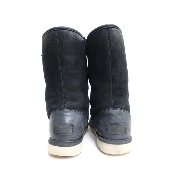 UGG AUSTRALIA Malindi Convertible Black 7 Women Shearling Lined Winter Boots - Picture 4 of 10
